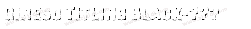Gineso Titling Black字体转换 Gineso Titling Black字体转换